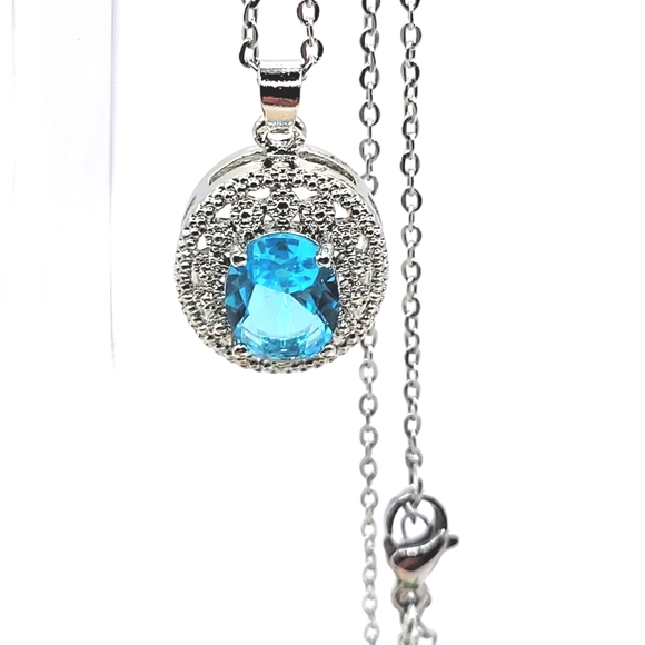 STERLING BLUE  TOPAZE! - Picture 6 of 6